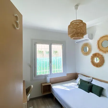 Climatisee Lit Double Dans - Proche Centre Tramway Guest house